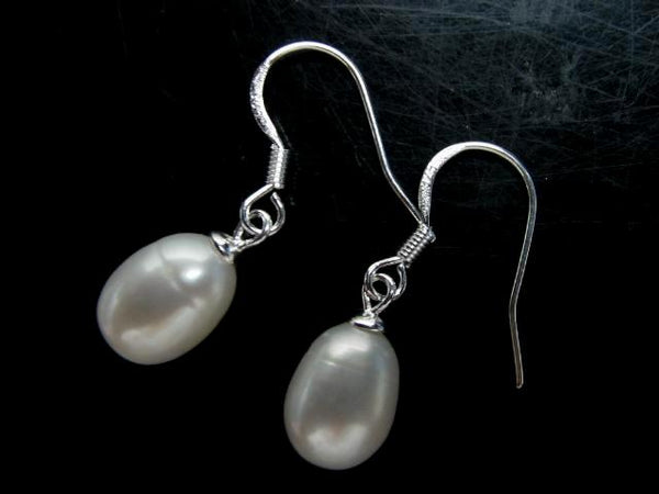 Jewellery - 925 Silver Freshwater Pearl Drop Earrings