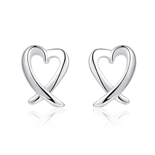 Jewellery - 925 Silver Heart Stud Earrings