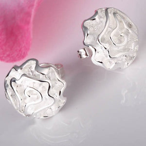 Jewellery - 925 Silver Rose Stud Earrings