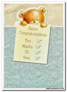 Congratulations Card - Exams - Top Marks To You