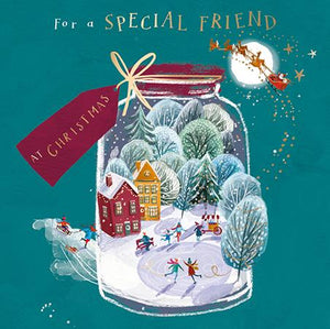 Christmas Card - Special Friend - On The Ice