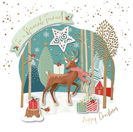 Christmas Card - Special Friend - Christmas Stag