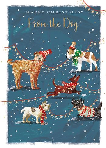 Christmas Card - From The Dog - Paw-Fect Christmas