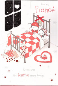 Christmas Card - Fiancé - Snuggled Up