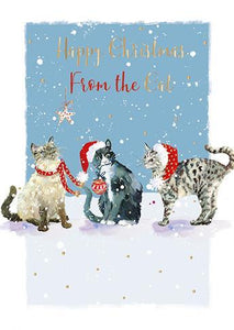 Christmas Card - From The Cat - Purr-Fect Christmas