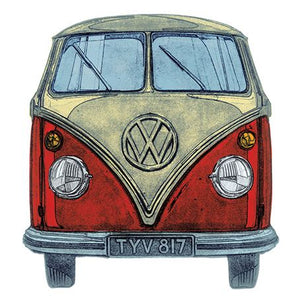 The Great British Card Company Blank Card - Volkswagon Type 2 'Camper Van'