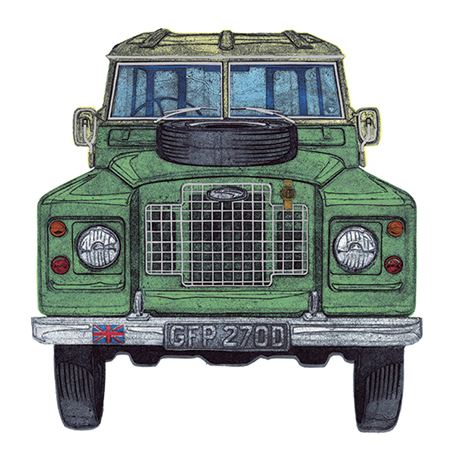 The Great British Card Company Blank Card - Land Rover