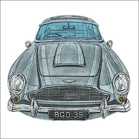 Blank Card - Aston Martin DB5