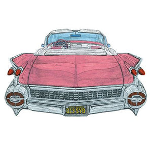 The Great British Card Company Blank Card - 1959 Cadillac