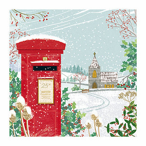 Charity Christmas Cards - Pack of 8 - Post Box