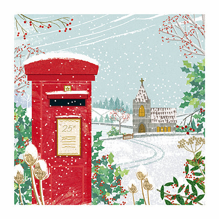 Charity Christmas Cards - Pack of 8 - Post Box