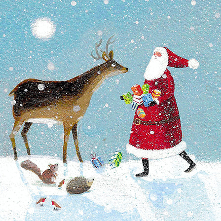 Charity Christmas Cards - Pack of 8 - Santa's Gifts