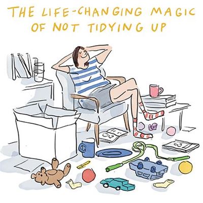 Birthday Card - Tidying Up