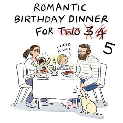 Birthday Card - Birthday Dinner