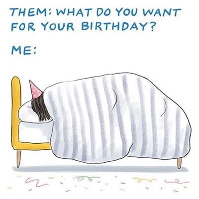 Birthday Card - Birthday Nap