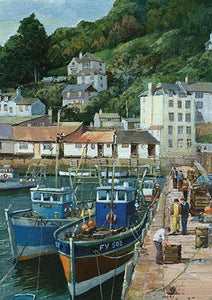 Blank Card - Polperro - Fishing Village In Cornwall