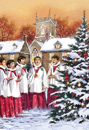 Charity Christmas Cards - Pack of 6 - Choirboys