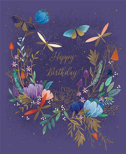 Birthday Card - Moonlit Flora