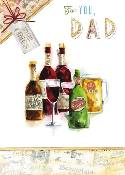 Father's Day Card - Wine & Beers