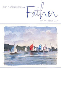 Father's Day Card - Sailing Boats