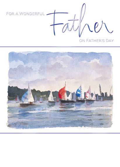 Father's Day Card - Sailing Boats
