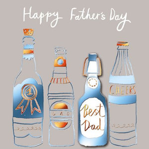 Father's Day Card - Dad's Beers from The Great British Card Company, Father's day cards in France, Cartes de voeux Fete des Peres, English cards in France