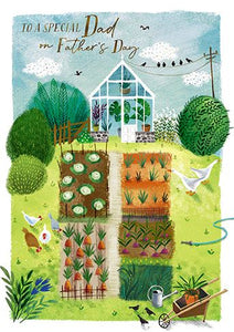 The Great British Card Company Father's Day Card - Allotment