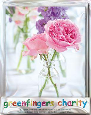 Blank Card - Pack Of 4 - Summer Cut Flowers