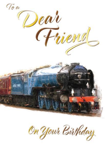 Birthday Card - Special Friend - Steam Train
