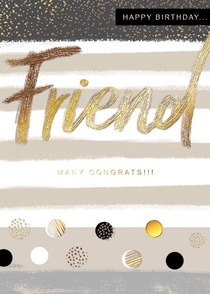 Birthday Card - Friend - Friend
