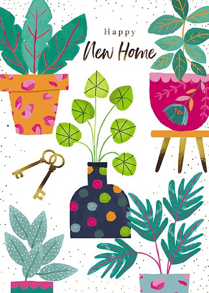 New Home Card - Potted Plants