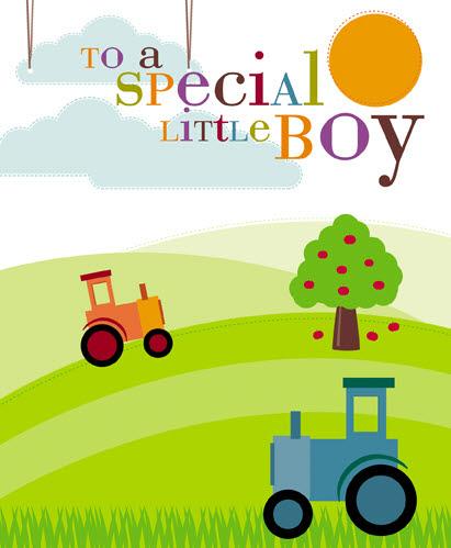 Children's Birthday Card - Juvenile Open Boy