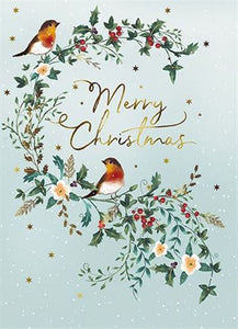 Christmas Cards - 8 Luxury Cards - Woodland Baubles