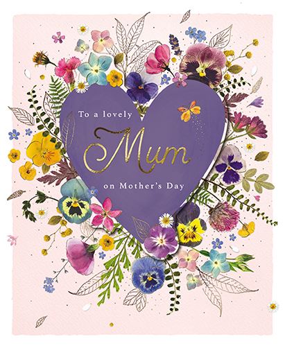 Mother's Day Card - Wildflower Heart