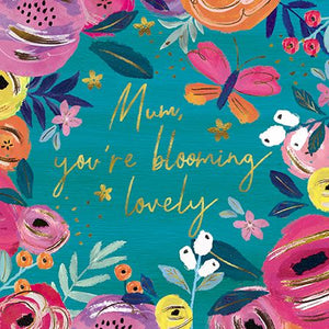 Mother's Day Card - Contemporary from The Great British Card Company,  Mother's day cards in France, Cartes de voeux Fete des Meres, English cards in FranceFloral