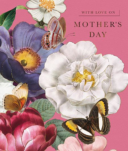 Mother's Day Card - Flower & Butterfly
