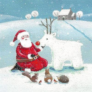 Christmas Cards - 16 Luxury Cards - Santa's Friends