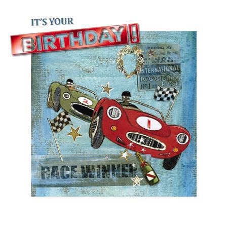 Birthday Card - Race Winner