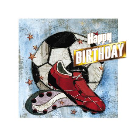 Birthday Card - Football Boots