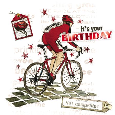 Birthday Card - Cycling