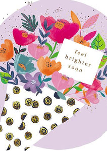 Get Well Soon Card - Bunch Of Flowers