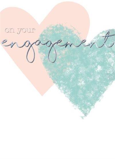Engagement Card - 2 Hearts