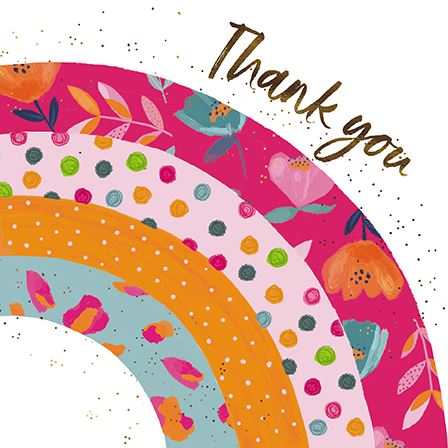 Thank You Card - Rainbow