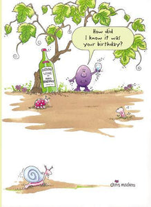 Humour Card - Through The Grapevine