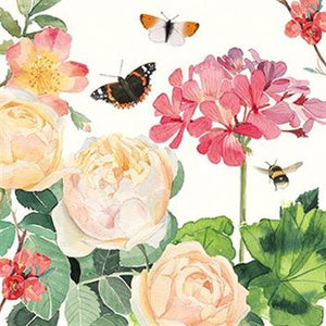 Portefeuille pour cartes de correspondance A Year In The Garden - Abeilles et papillons