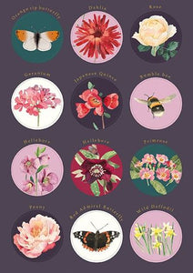 A Year In The Garden Writing Set - Bees & Butterflies