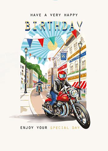 Birthday Card - A Ride Into Town