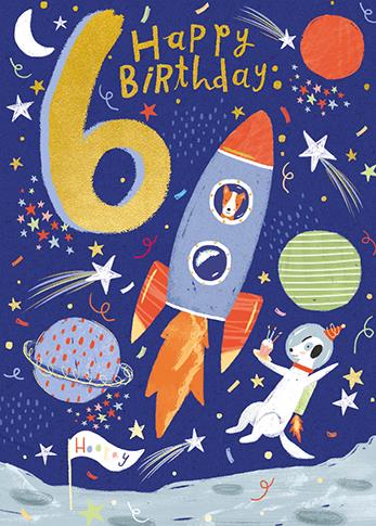 Age 6 - 6th Birthday - Party In Space
