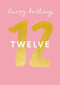 Age 12 - 12th Birthday - Happy 12th Birthday