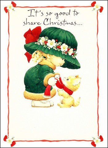 Christmas Card - Open - Good to share Christmas